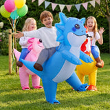 Inflatable Axolotl Costume Kids, Funny Ride-on Blow Up Outfit