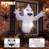 3.5FT Halloween Inflatable Outdoor Decorations, Blow Up Window Ghost with Built-in Bright LEDs, Yard Lawn Garden Party Decor