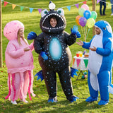 Blue Anglerfish Inflatable Costume for Adults