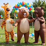 Inflatable Beaver Costume for Adults, Halloween Blow Up Suits