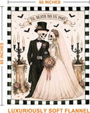 Skull Blanket, Till Death Do Us Part Halloween Blanket