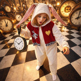 Adult Magical Bunny Onesie Costume - 3D Hooded Animal One-Piece Pajama for Halloween Women