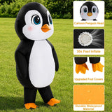 Kids Inflatable Penguin Costume, Halloween Funny Blow Up Suit