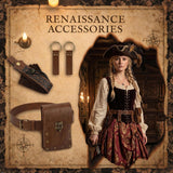Pirate Belt Set for Adults with Pouch and Bottle Holder