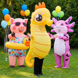 Inflatable Seahorse Costume for Adults, Funny Blow Up