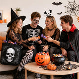Halloween Skull Tote Bag, Trick or Treat Bag for Parties