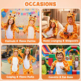 Kids Giraffe Costume for Girls & Boys - 3D Hooded Animal Jumpsuit Costume for Halloween Party