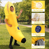Adult Inflatable Banana Costume Funny Blow Up Halloween Outfit