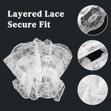 White Lace Wrist Cuffs Vampire Costume Accessories