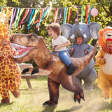 Inflatable T-Rex Costume for Kids, Funny Blow Up Ride-on Dino