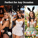 Black Bunny Ears Costume Accessories Set for Women