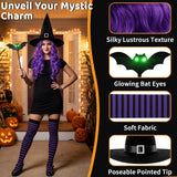 Halloween Black Witch Costume Accessories Set