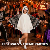 Owl Costume - Bird Cosplay Hooded Cape Halloween Thanksgiving Christmas Costume Gift for Women and Men