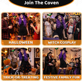 Halloween Black Witch Costume Accessories Set