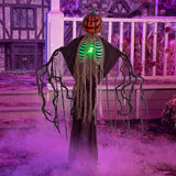 67" Halloween Decor Outdoor Animatronic Pumpkin Phantom Prop