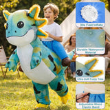 Inflatable Axolotl Costume Kids, Funny Ride-on Blow Up Outfit