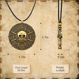 Pirate Coin Necklace Halloween Costume Accessory for Adults