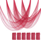 6-Pack Pink Creepy Cloth, Halloween Gauze Spider Web Decor