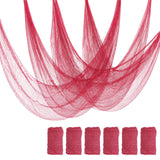 6-Pack Pink Creepy Cloth, Halloween Gauze Spider Web Decor