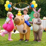 Inflatable Capybara Costume for Kids, Funny Blow Up Costumes