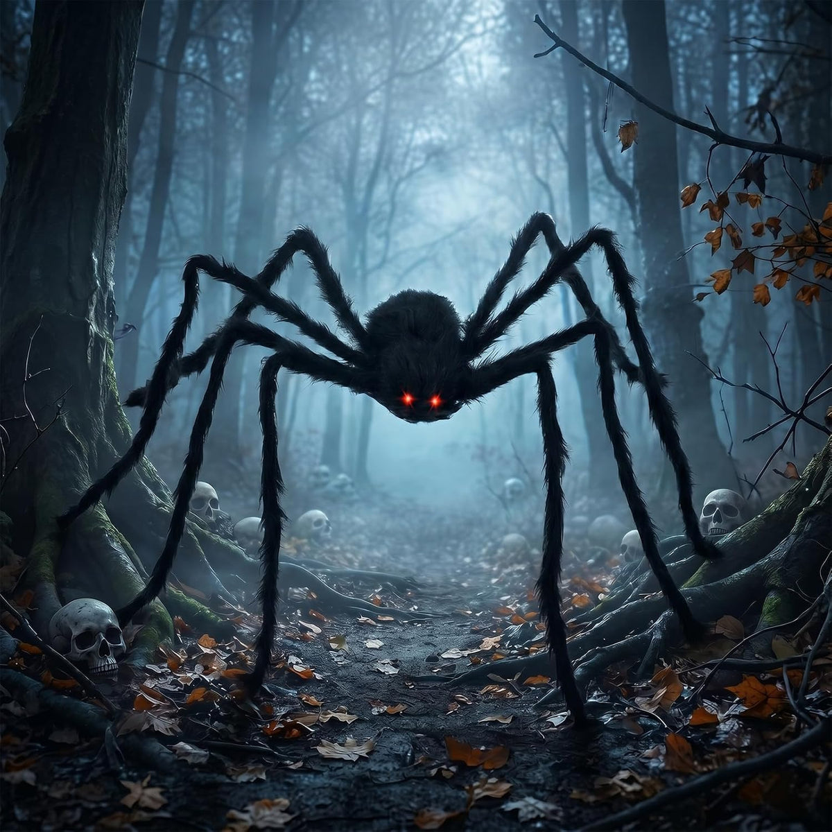 Outdoor Halloween Decorations 5 Ft Giant Spider