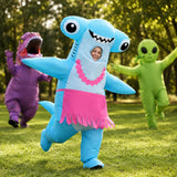 Inflatable Costume Hammerhead Shark for Adults, Funny Blow Up