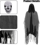Grim Reaper Costume for Men Women Adult Scary Hooded Cloak Halloween Cape Cosplay Costumes