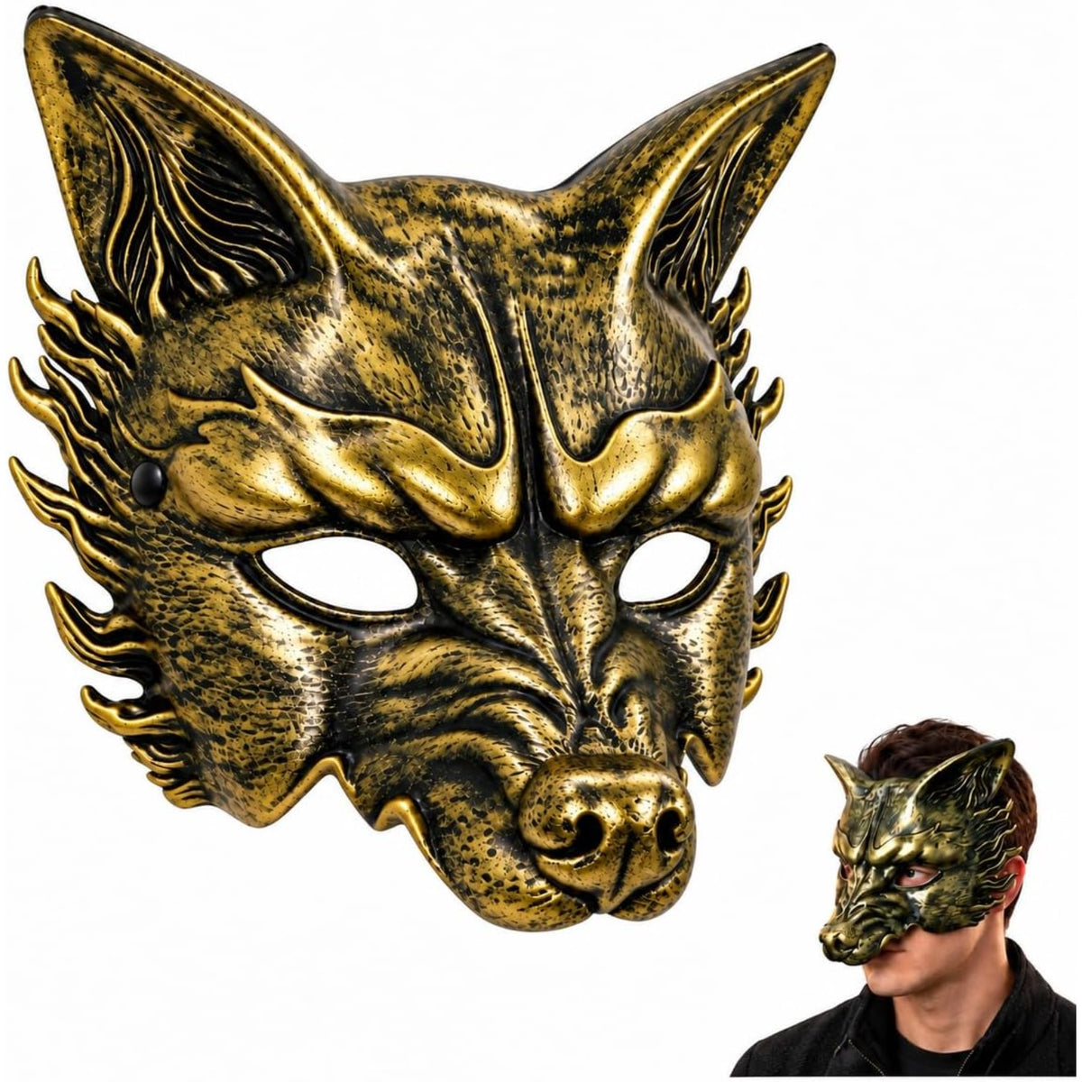 Halloween Mask for Adults, Scary Costume Mask for Halloween Party Cosplay